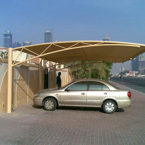 cantilever car parking shed